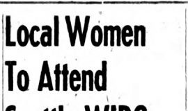 Local Women To Attend Seattle WIBC.   May 16, 1951.