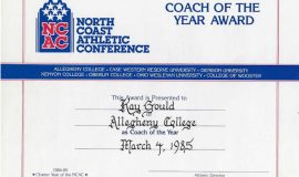 North Coast Athletic Conference Coach of the Year, 1985.
