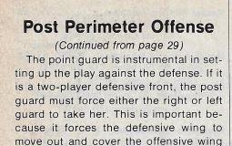 Post Perimeter Offense.  October 1979.