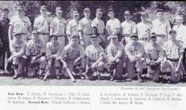 1953 Jamestown High School baseball team.