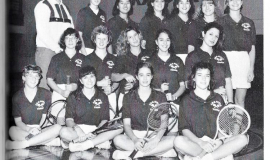 Jamestown High School tennis team, 1991.