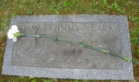 Jimmy Clark's gravesite.