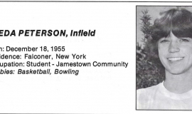 Leda Peterson's 1977 Buffalo Breski's program profile,