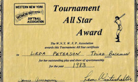 Tournament All Star Award. 1983.