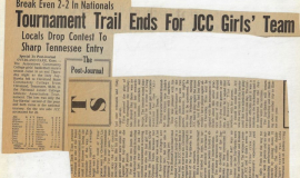 Tournament Trail Ends For JCC Girls Team.March 12, 1976.