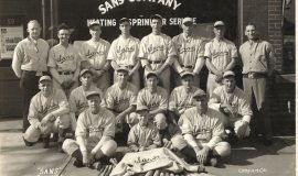 1938 Sans Company baseball team that won the City League Class AA title