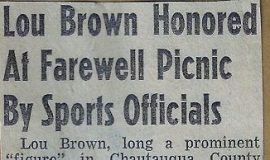 Lou Brown Honored.