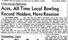 Aces, All-Time Local Bowling Record Holders, Have Reunion. March 6, 1963.