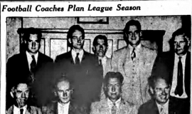 Football Coaches Plan League Season. September 16, 1941.
