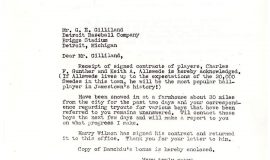 Jamestown Falcons correspondence. March 6, 1947.