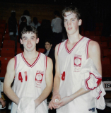 Nolan Swanson and Justin Johnson. WNY McDonalds game. 1994.