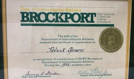 Brockport Intercollegiate Athletics Award. 1952.