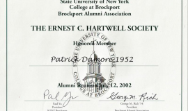 Ernest C. Hartwell Society. July 12, 2002.