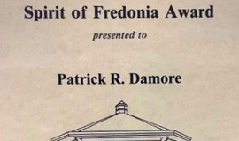 Spirit of Fredonia Award. November 4, 1996.