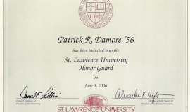 Saint Lawrence University Honor Guard. June 3, 2006.