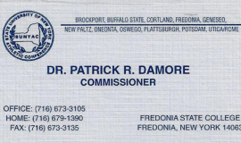 Dr. Damore's business card.