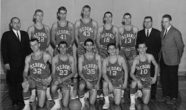 1963-64 Fredonia State basketball varsity team.