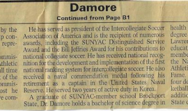 Damore honored at NCAA Convention, page 2.