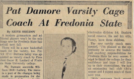 Pat Damore Varsity Coach At Fredonia State. 1963.