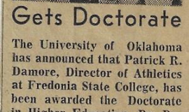 Gets Doctorate. 1971.