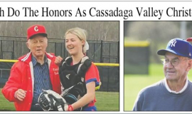 Cooley, Asquith Do The Honors As Cassadaga Valley Christens New Fields. April 17, 2024.