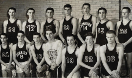 1956 Dunkirk High School basketball team. 
