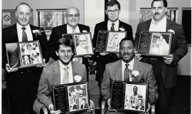 Pete Criscione  at his induction into the SUNY Fredonia Hall of Fame in 1990.