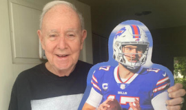 Pete Hubbell with Josh Allen, 2024.