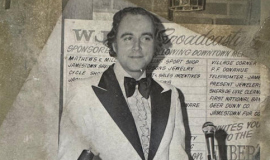 Pete Hubbell at a WJTN broadcast.