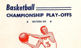 Section 6 High School Basketball Play-offs program. March 21, 1953.