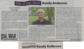 One of Our Own! Randy Anderson. December 15, 2014.
