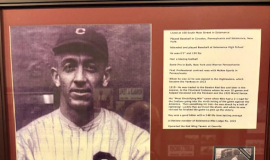 Ray Caldwell display at the Salamanca Historical Society.