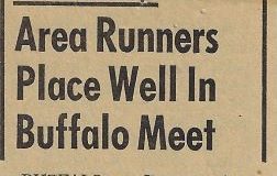 Area Runners Place Well In Buffalo Meet. 1966.