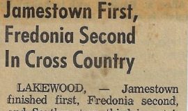Jamestown 1st, Fredonia 2nd In  Cross Country. 1966.