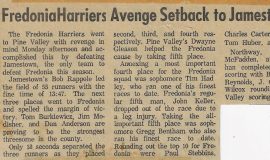 Fredonia Harriers Avenge Setback to Jamestown. 1966.