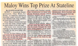 Maloy Wins Top Prize At Stateline.  September 9, 2002.