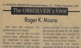 Roger K. Moore. December 2, 1977.