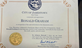 Commendation of Ronald Graham from the City of Jamestown. October 12, 2022.