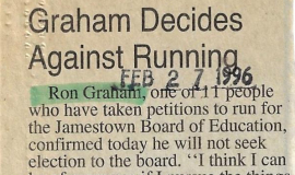 Graham Decides Against Running. February 27, 1996.