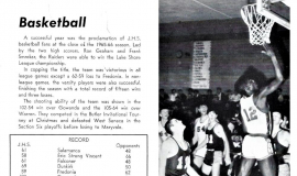 Basketball. <em>Red & Green</em>,  (Jamestown High School yearbook). 1965-66.