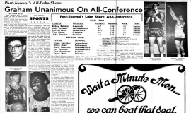 Graham Unanimous On All-Conference. March 17, 1966.