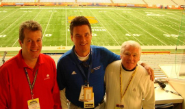 Tom Ames, Scott Kindberg and Bill Race at the NYSPHSAA Class C championship football game