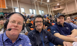 Tom Ames, Scott Kindberg and Jim Brown at Buffalo State. 2022.