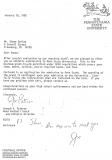 Recruiting letter from Joe Paterno. January 18, 1982.