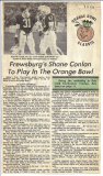 Frewsburg's Shane Conlan To Play In The Orange Bowl. 1985.