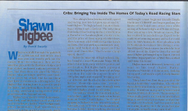 Shawn Higbee. Roadracing World. August 2005. Page 1.
