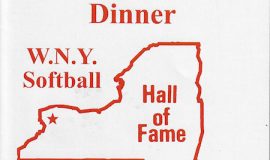 Western New York Softball Hall of Fame program cover, October 16, 2021.