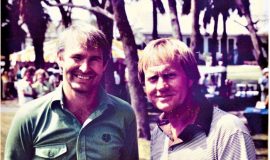 Jack Nicklaus, PGA player, with Stan Marshaus, 1982.