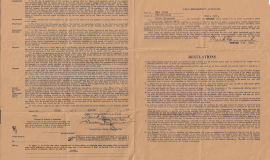 1947 baseball contract for Ted Wyberanec. Page 2.