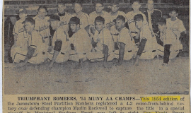 Triumphant Bombers, '54 MUNY AA Champs. 1954.
